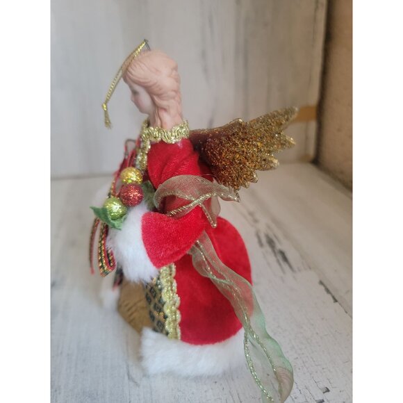 Vintage mini cherub Angel Tree Topper Xmas home decor - Picture 2 of 5